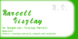 marcell viszlay business card